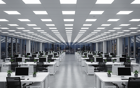 Iluminación LED eficiente en industria